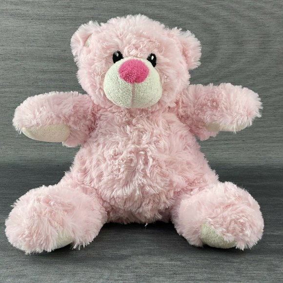 Bears2go Plush Bear Cuddly Baby Pink Swirl Fur Stuffed Animal Toy Squishy Soft - Picture 1 of 7